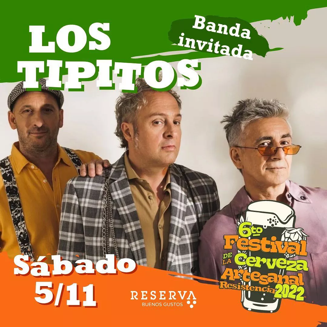 Se viene el 6 Festival de la Cerveza Artesanal con Los Tipitos e