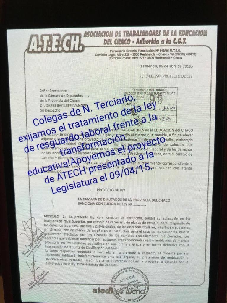 ATECh reitera reclamo por una ley que garantice estabilidad a