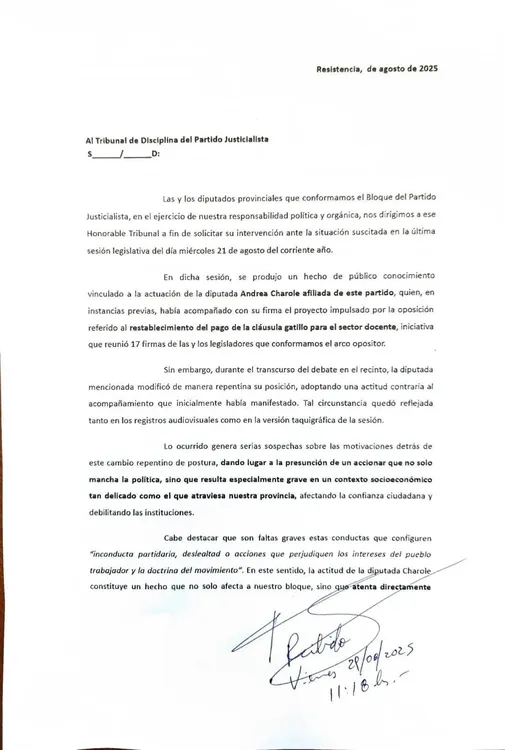 PJ-Diputados-provinciales-piden-sancion-para-Andrea-Charole-25-08-29-02