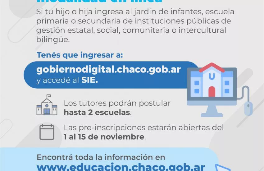 Ciclo Lectivo 2023 Est habilitada la preinscripci n online