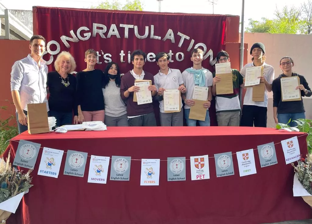 Reconocen a alumnos del colegio Leloir que rinden ex menes