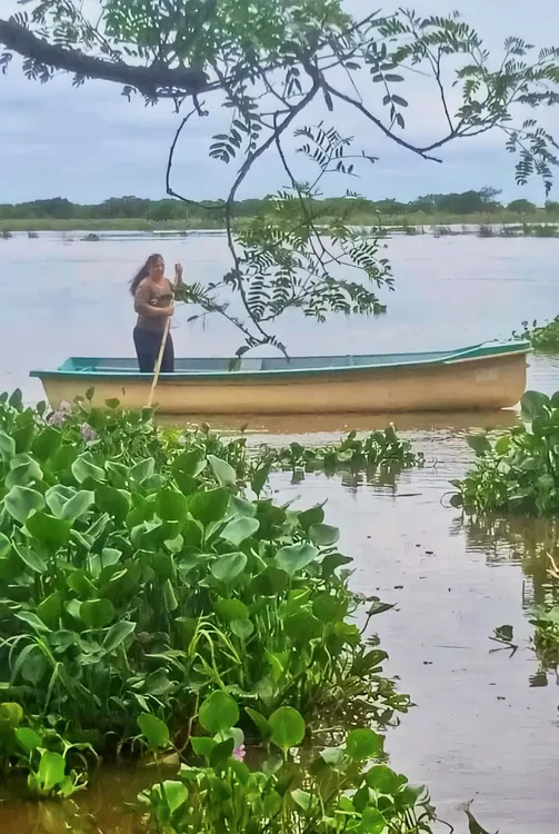 Dina Dominguez durante una jornada de pesca-23-12-07-01