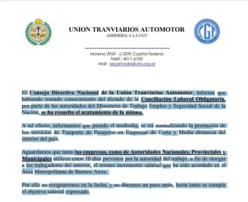 UTA- Conciliacion Obligatoria 24-04-26