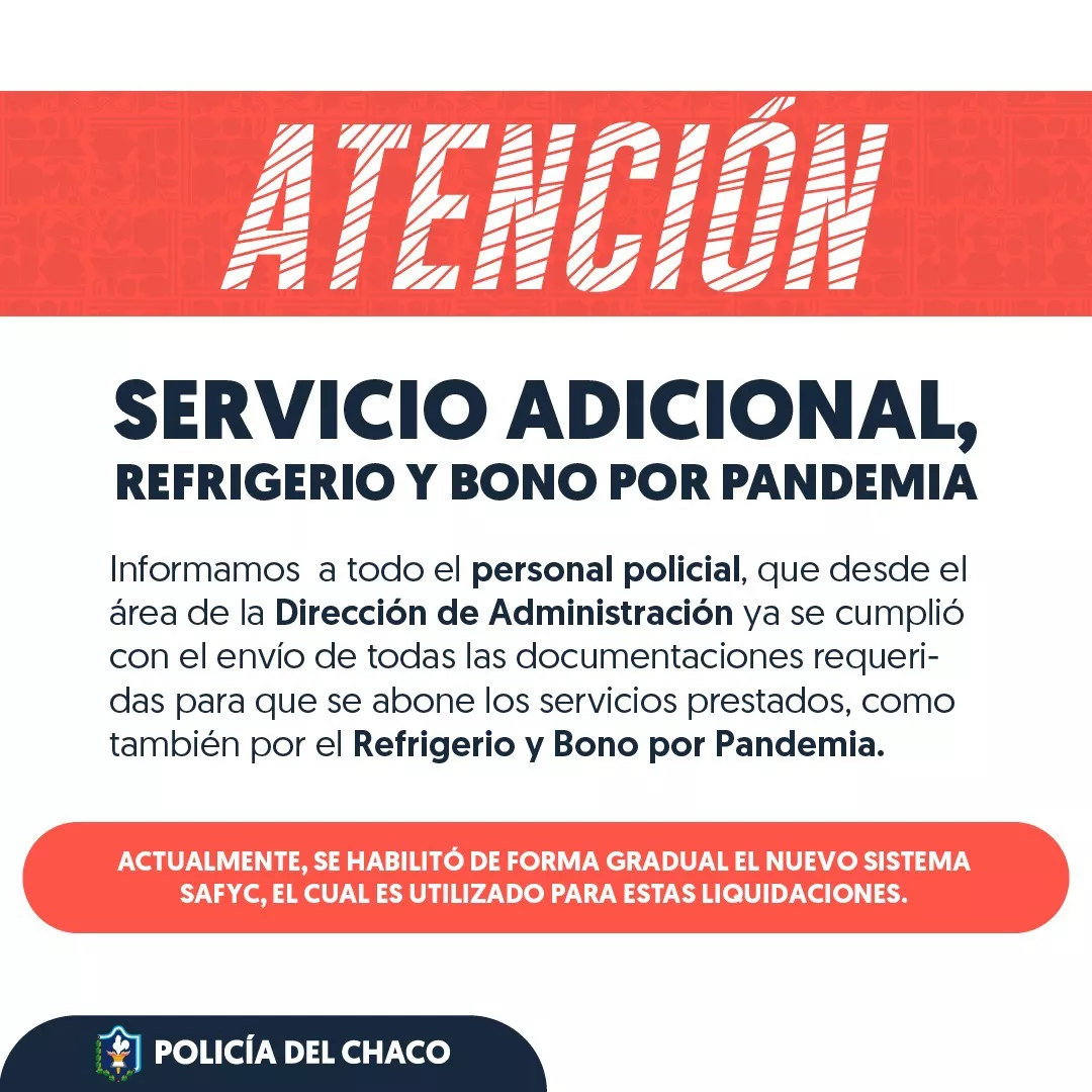 Polic a del Chaco En los pr ximos d as se acreditar el Servicio