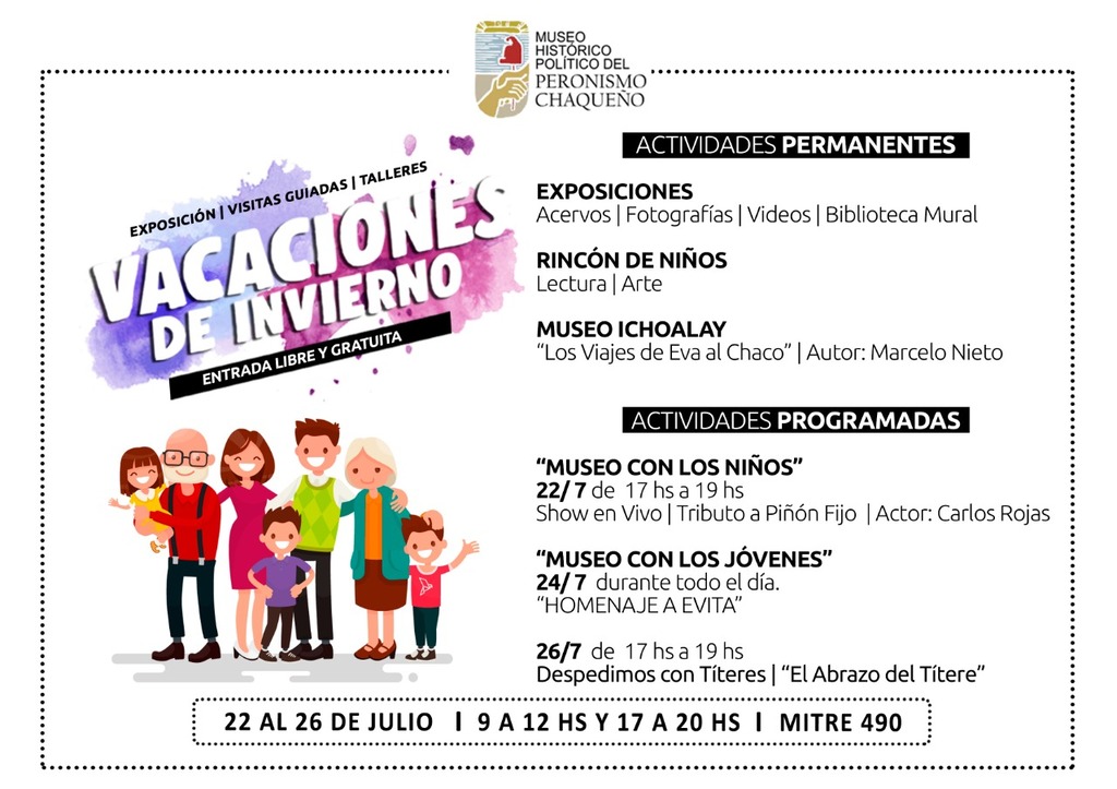 vacaciones de invierno en el museo-del-peronismo-chaqueno