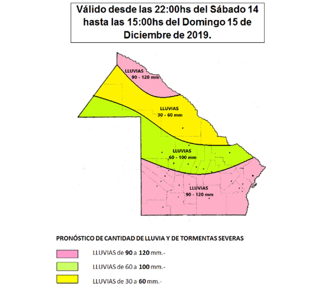 Anuncian lluvias y tormentas para el fin de semana