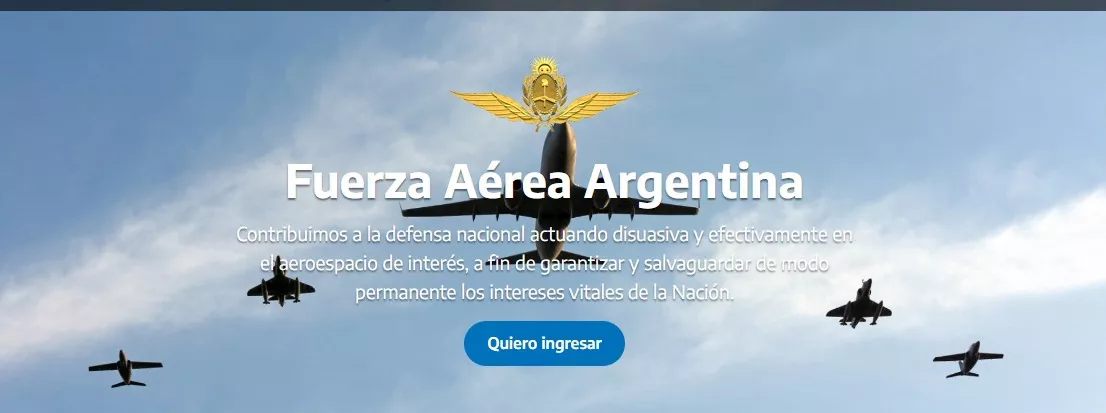 Inscriben a carreras de la Fuerza A rea Argentina