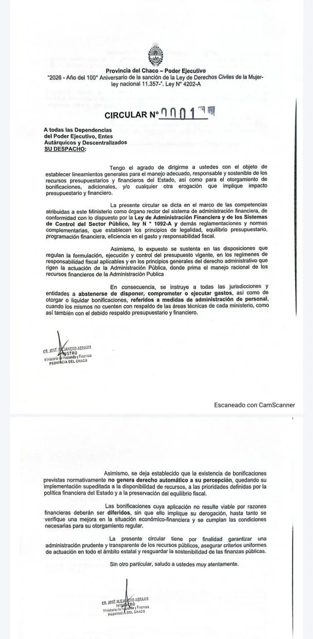 circular-del-ministerio-de-Hacienda-y-Finanzas-del-chaco