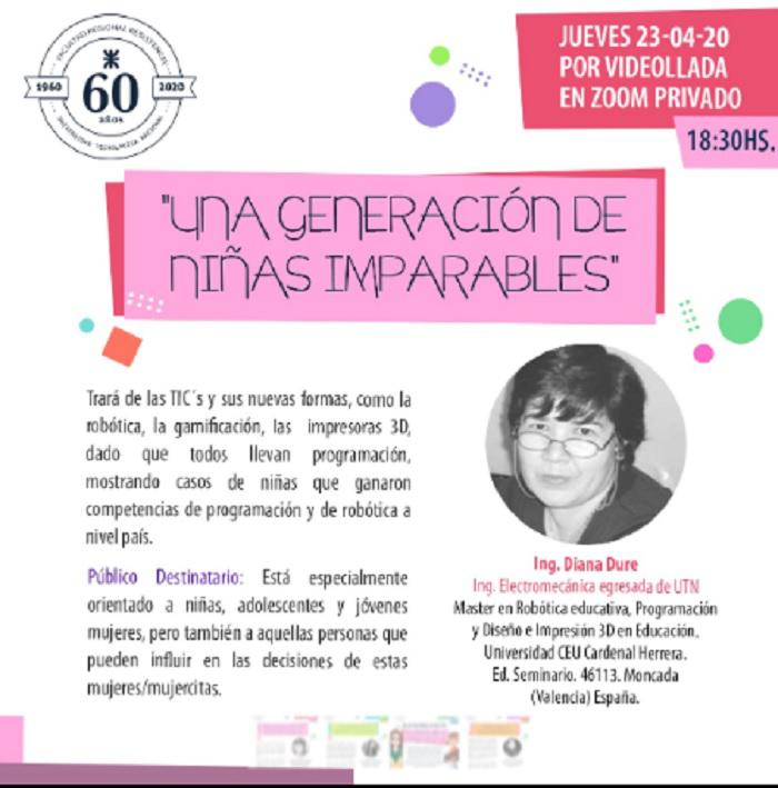 ingeniera-Diana-Dure-disertante-en-el-taller-UTN-una-generacion-de-ninas-imparables 2020-04-21